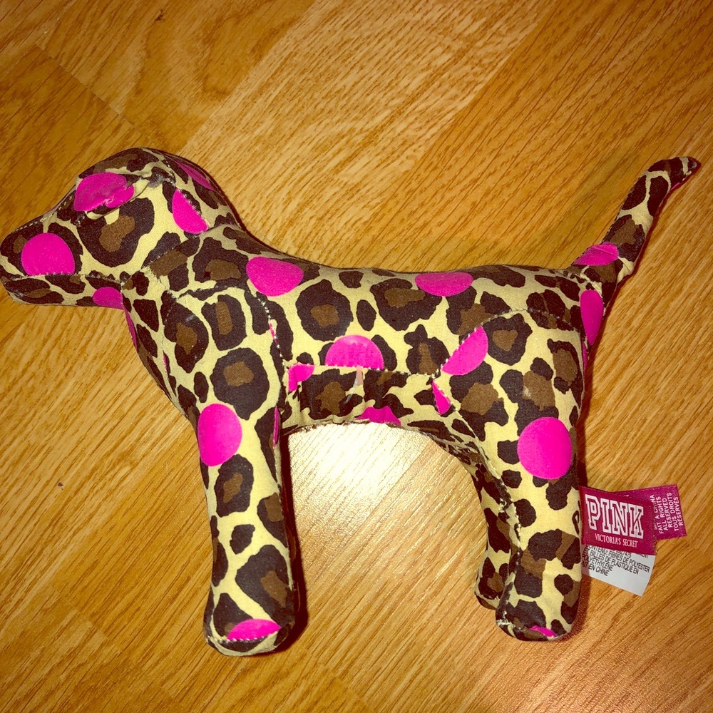 PINK VS stuffed dog